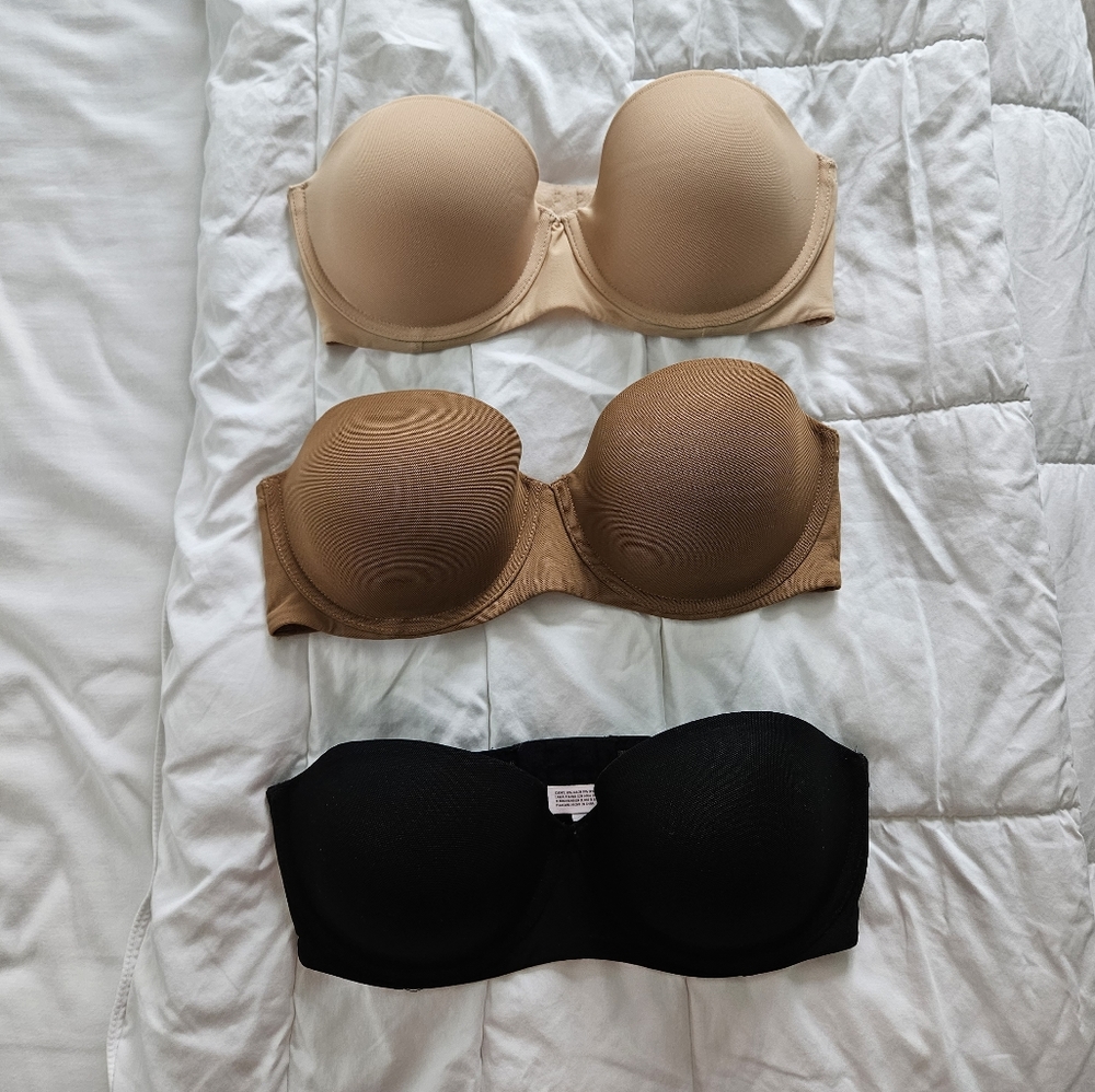 AUDEN strapless 34D bras
